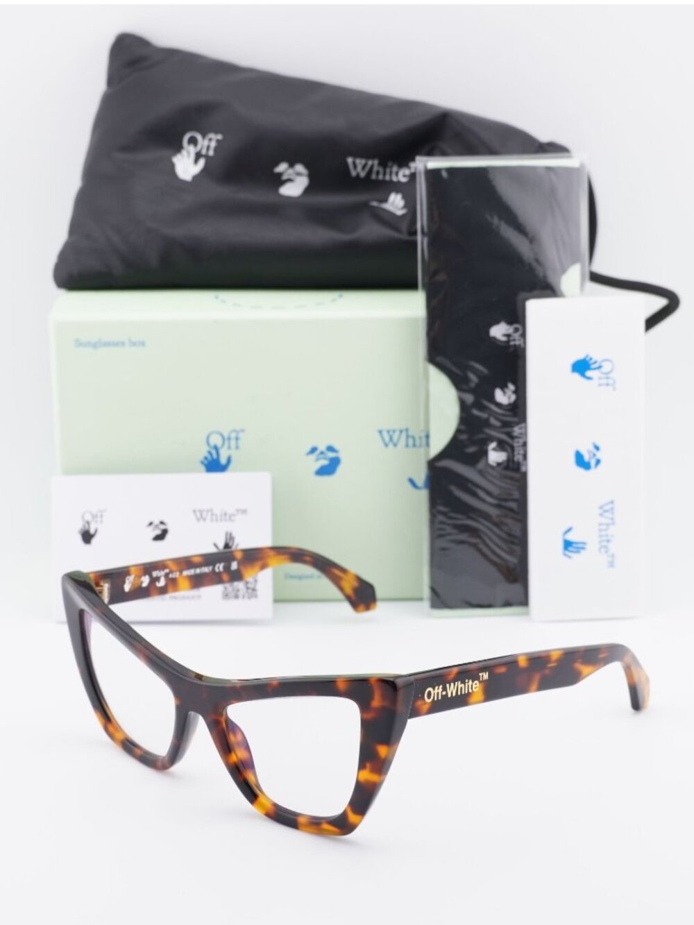 Off-White OERJ011 STYLE 11 6000 Cat Eye Eyeglasses 52mm - Havana